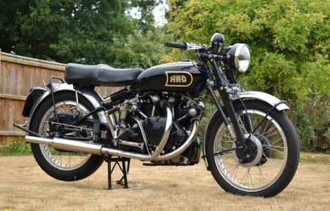 A picture of a classic Vincent