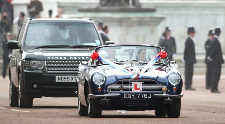 Royal Family, royal cars, Aston martin, Scimitar, Citroen, Lincoln, Queen Elizabeth, Princess Diana, Prince William