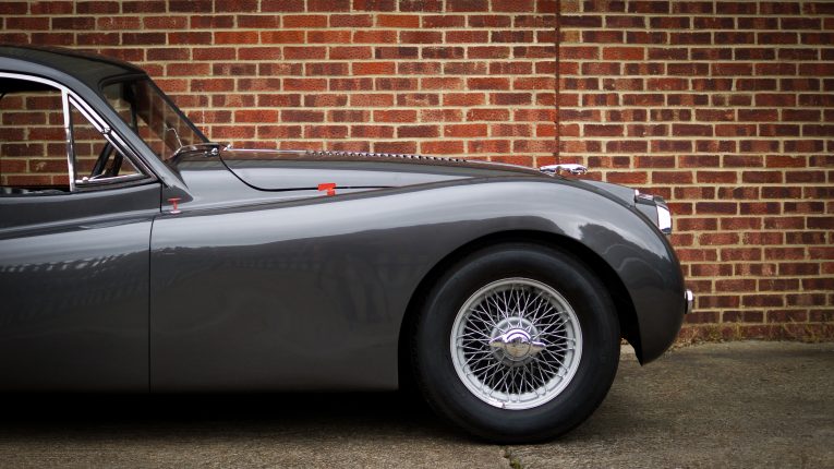 Jaguar, Jaguar XK140, XK140, XK120, XK150, classic race car, XK140 side, classic car, retro car, carandclassic, carandclassic.co.uk, motoring, automotive, le mans, Jaguar race car,
