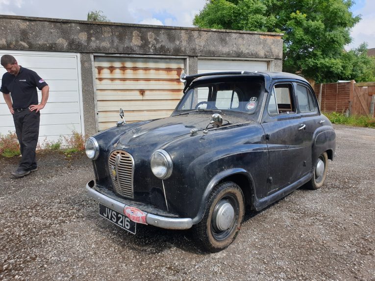 carand classic, classic car rescue, motoring, automotive, project binky, not2grand, richard brunning, barn find, garage find, austin, austin a35, classic car, retro car