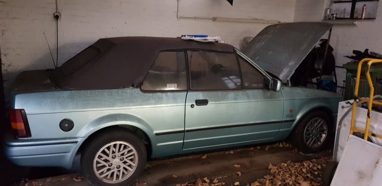 Ford, Ford Escort, Ford Escort XR3i, XR3i, Escort XR3i, convertible, classic car, retro car, classic Ford, retro Ford, performance Ford, carandclassic, carandclassic.co.uk, motoring, automotive, project car, barn find, restoration project