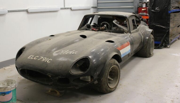 Jaguar E Type, Jaguar, E Type, modofied e type, classic car, retro car, motoring, automotive, car and classic, carandclassic.co.uk, hot rod, race e type, motorsport jaguar e type, project, barn find, project car, restoration project