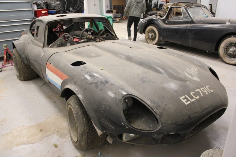 Jaguar E Type, Jaguar, E Type, modofied e type, classic car, retro car, motoring, automotive, car and classic, carandclassic.co.uk, hot rod, race e type, motorsport jaguar e type, project, barn find, project car, restoration project