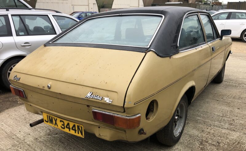 Morris Marina, Morris, Marina, Morris Marina Coupe, Marina Coupe, British Leyland, classic car, retro car, barn find, project car, restoration project, car and classic, carandclassic.co.uk, motoring, automotive, retro, classic