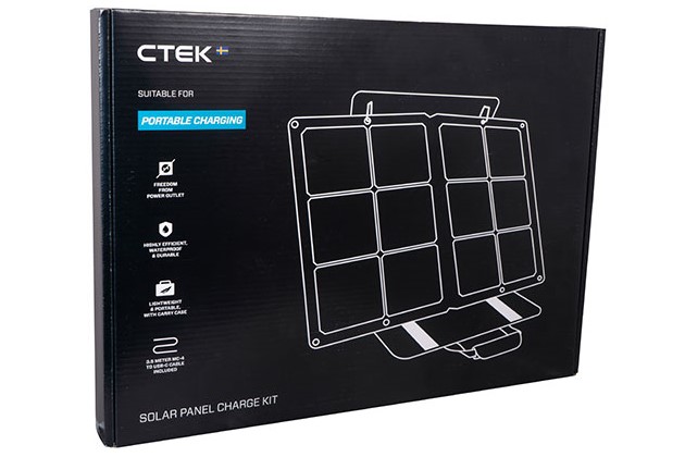 Battery charger, battery maintainer, trickle charger, CTEK, CS Free, CTEK CS Free, CTEK Solar Panel Charge Kit garage, tools, car and classic, carandclassic.co.uk, retro car, car mechanic, car restoration, motoring, automotive, solar power