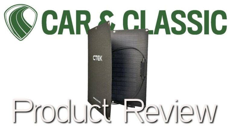 Battery charger, battery maintainer, trickle charger, CTEK, CS Free, CTEK CS Free, CTEK Solar Panel Charge Kit garage, tools, car and classic, carandclassic.co.uk, retro car, car mechanic, car restoration, motoring, automotive, solar power