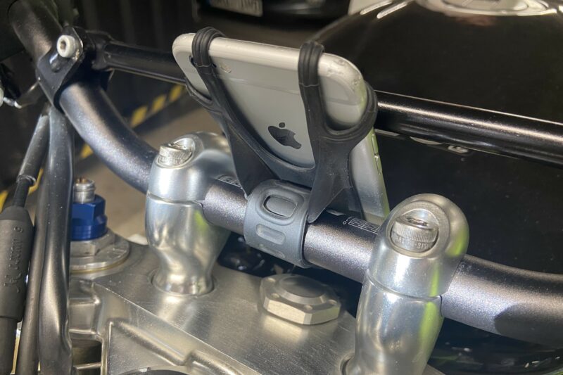 Phone mount, motorcycle phone mount, motorbike phone mount, phone holder, YENVINE, motorcycle, motorbike, garage, tools, car and classic, carandclassic.co.uk, retro car, car mechanic, car restoration, motoring, automotive