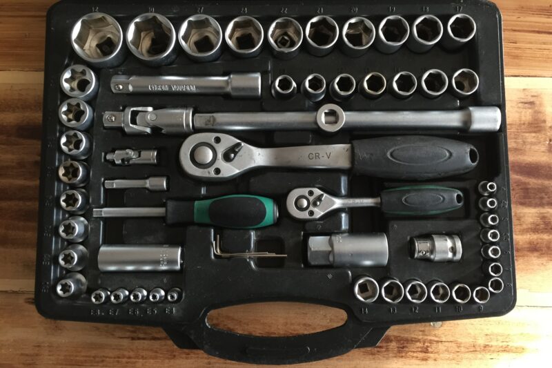 socket set, tool kit, Wiesemann, Wiesemann 110 piece socket set, garage, tools, car and classic, carandclassic.co.uk, retro car, car mechanic, car restoration, motoring, automotive, toolkit, Wiesemann tool kit