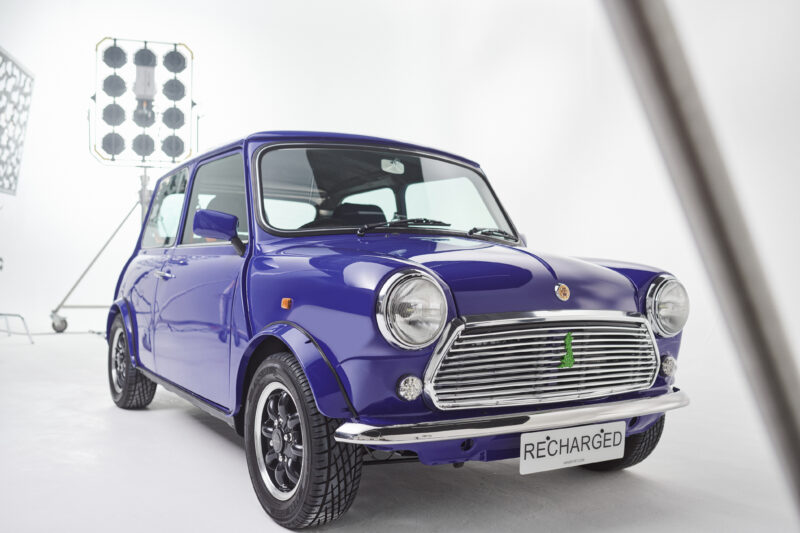 mini recharged, mini, classic mini, mini ev conversion, electric mini, electric classic car, austin, morris, rover, mini cooper, paul smith mini, lakwena, lakwena mini, minie electric conversion, motoring, automotive, car and classic, carandclassic.com, retro car, classic car, zero emissions classic, zero emissions