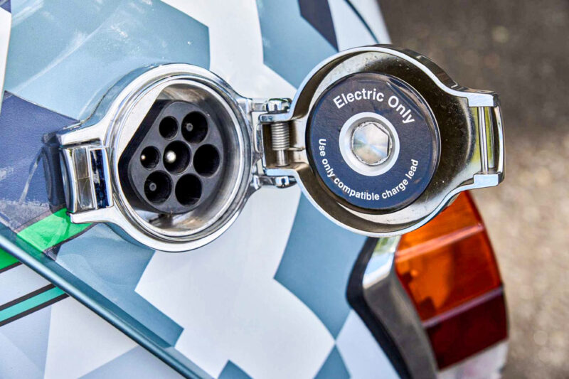 mini recharged, mini, classic mini, mini ev conversion, electric mini, electric classic car, austin, morris, rover, mini cooper, paul smith mini, lakwena, lakwena mini, minie electric conversion, motoring, automotive, car and classic, carandclassic.com, retro car, classic car, zero emissions classic, zero emissions
