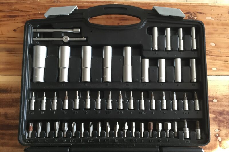 socket set, tool kit, Wiesemann, Wiesemann 110 piece socket set, garage, tools, car and classic, carandclassic.co.uk, retro car, car mechanic, car restoration, motoring, automotive, toolkit, Wiesemann tool kit