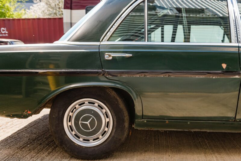 Mercedes, 300, SEL, Mercedes 300 SEL, Red Pig, racecar, project car, restoration project, motoring, automotive, car and classic, carandclassic.co.uk, retro, classic, modern classic, '70s car, Paul Bracq, V8