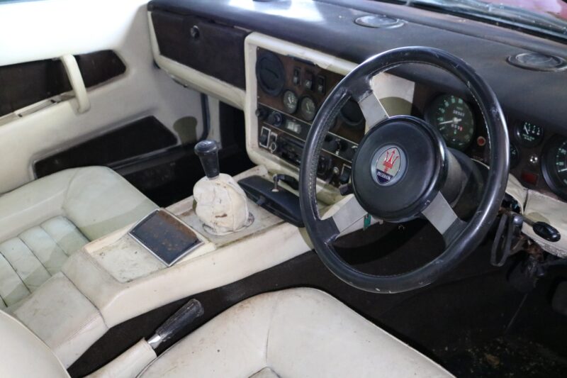 Khamsin, Maserati, Maserati Kahmsin, Maserati Khamsin 2+2 coupe, italian car, Maserati Khamsin for sale, Maserati auction, project car, barn find, restoration project, motoring, automotive, classic car, retro car, car and classic, carandclassic.com, car and classic auctions, project car auction