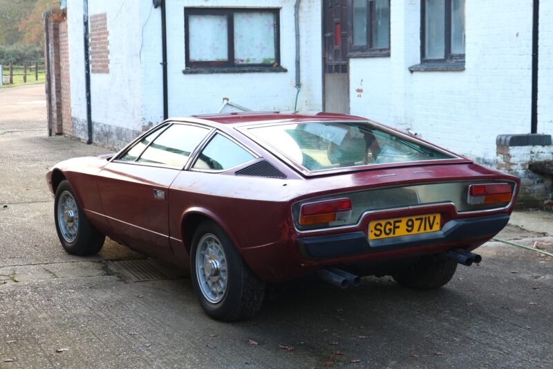 Khamsin, Maserati, Maserati Kahmsin, Maserati Khamsin 2+2 coupe, italian car, Maserati Khamsin for sale, Maserati auction, project car, barn find, restoration project, motoring, automotive, classic car, retro car, car and classic, carandclassic.com, car and classic auctions, project car auction