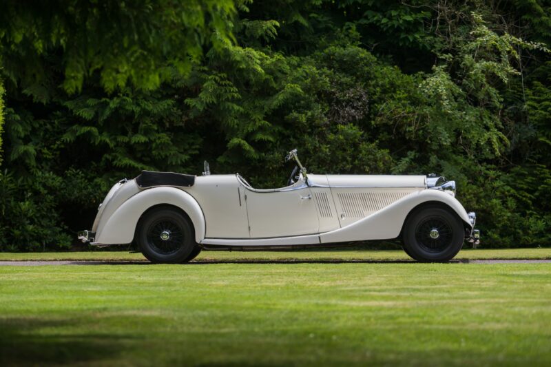 classic car, motoring, automotive, car and classic, carandclassic.co.uk, Jensen, S-Type, Jensen S-Type, White Lady, tourer, British car, retro car, '30s car, V8, pre-war car