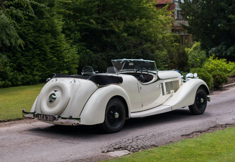 classic car, motoring, automotive, car and classic, carandclassic.co.uk, Jensen, S-Type, Jensen S-Type, White Lady, tourer, British car, retro car, '30s car, V8, pre-war car