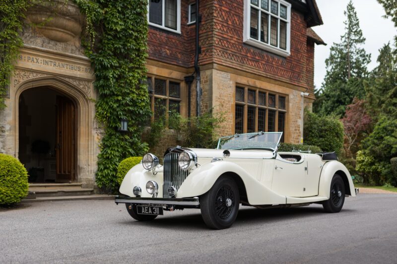 classic car, motoring, automotive, car and classic, carandclassic.co.uk, Jensen, S-Type, Jensen S-Type, White Lady, tourer, British car, retro car, '30s car, V8, pre-war car
