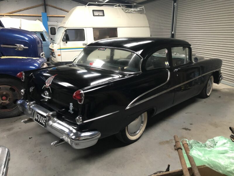 1955 Oldsmobile Super Rocket, Oldsmobile Rocket, Rocket, Rocket V8, Super V8, American car, 1955 car, classic american car, motoring, automotive, project, project car, project american car, restoration project, car and classic, carandclassic.com, retro,