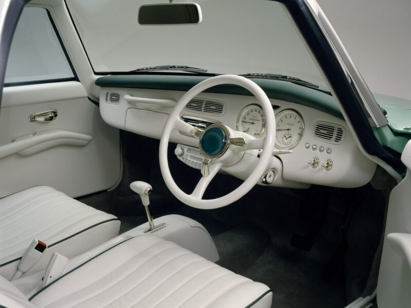nissan, figaro, nissan figaro, nissan turbo, mitsuoka, retro style car, JDM, Japanese car, classic car, retro car, car and classic, carandclassic.com, motoring, automotive