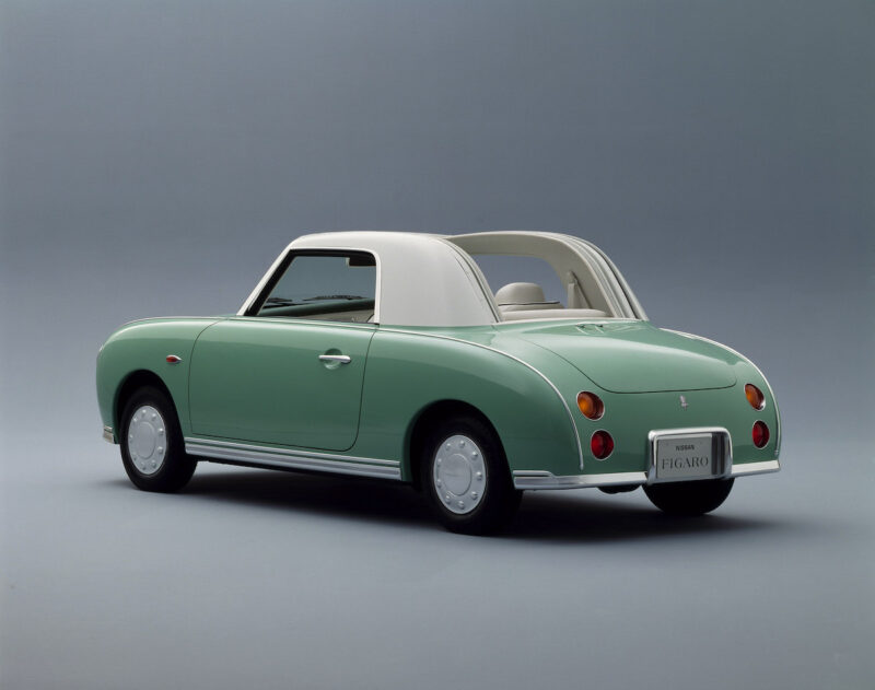 nissan, figaro, nissan figaro, nissan turbo, mitsuoka, retro style car, JDM, Japanese car, classic car, retro car, car and classic, carandclassic.com, motoring, automotive