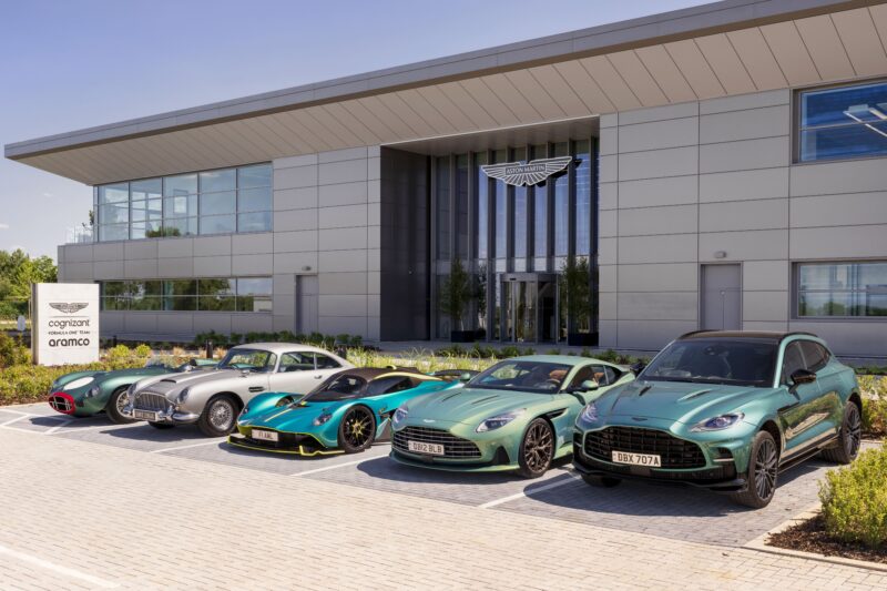 110, 110 years, 110 years of Aston Martin, Aston Martin, Silverstone, Aston Martin Aramco Cognizant, F1, Fromula 1, british grand prix, classic aston martin, motorsports, motoring, automotive, car and classic, carandclassic.com, retro, classic, vantage, vanquish, db, david brown, db5,