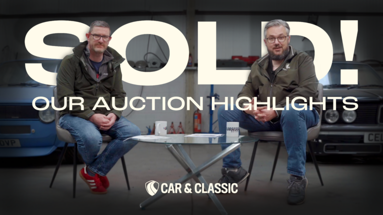 auction cars, automotive, bad obsession motorsport, Car and Classic, car and classic auctions, carandclassic.com, chris pollitt, classic, classic car auction, classic car auction values, Classic car sales, classic car values, going going gone, motoring, podcast, project binky, retro, richard brunning, vodcast, Triumph TR6, Ford Mustang, Volvo P1800 ES, Riley RME, Honda S800, The Beast