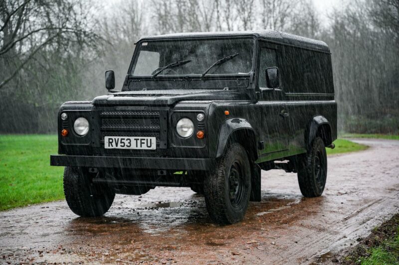 Black Land Rover Defender