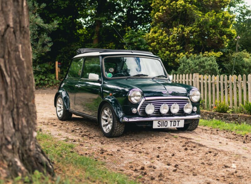 Dark Green Mini Cooper