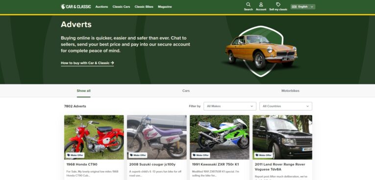 offer, make an offer, ebay, classic cars for sale, classic cars, car and classic, carandclassic.com, car and classic auctions, car and classic make an offer, motoring, automotive, buy classic car, bid on classic car, classic, retro,