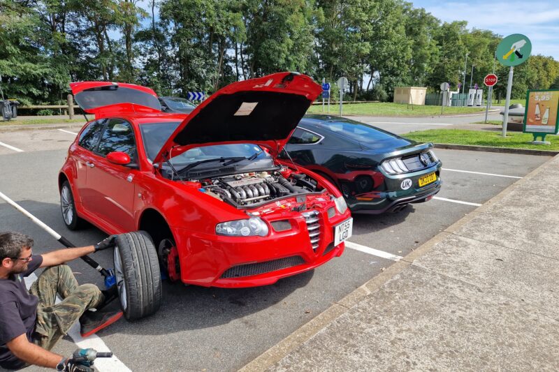 automotive, carandclassic, carandclassic.co.uk, V8, classic car, classic road trip, motoring, muscle car, retro car, Ford Mustang Bullitt, road trip, adventure, Euro road trip, France, modern classic, Alfa Romeo 147 GTA, Mercedes-Benz AMG A35