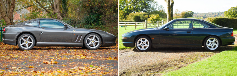 Ferrari, 550 Maranello, GT, grand tourer, Ferrari 550 Maranello, V12, F133, head to head, BMW, E31, BMW 850CSi, BMW 8 series, Italian car, German car, motoring, automotive, sports car, classic car, car and classic, carandclassic.co.uk, retro, rare, modern classic, Pininfarina
