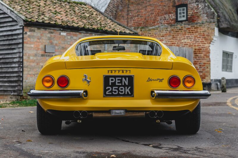 Dino, Ferrari Dino, 1971 Ferrari Dino, Ferrari Din for sale, classic Ferrari, retro Ferrari, motoring, automotive, car and classic, car and classic auctions, carandclassic.com, ferrari dino auction, Ferrari V6