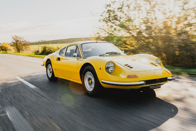 Dino, Ferrari Dino, 1971 Ferrari Dino, Ferrari Din for sale, classic Ferrari, retro Ferrari, motoring, automotive, car and classic, car and classic auctions, carandclassic.com, ferrari dino auction, Ferrari V6