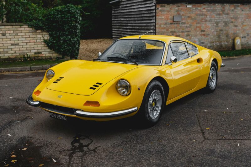 Dino, Ferrari Dino, 1971 Ferrari Dino, Ferrari Din for sale, classic Ferrari, retro Ferrari, motoring, automotive, car and classic, car and classic auctions, carandclassic.com, ferrari dino auction, Ferrari V6