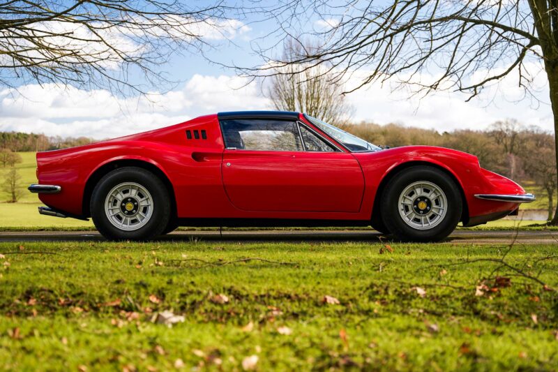 Ferrari, Dino, Pininfarina, Ferrari 246 Dino GTS, Ferrari 246 GTS, Ferrari Dino, classic Ferrari for sale, Peter Grant, Led Zeppelin, famous Ferrari, famous car for sale, rare, classic car, retro car, Italian car, motoring, automotive, car and classic, carandclassic.com, car and classic auctions, V6, '70s car, unique, Peter Grant's Ferrari