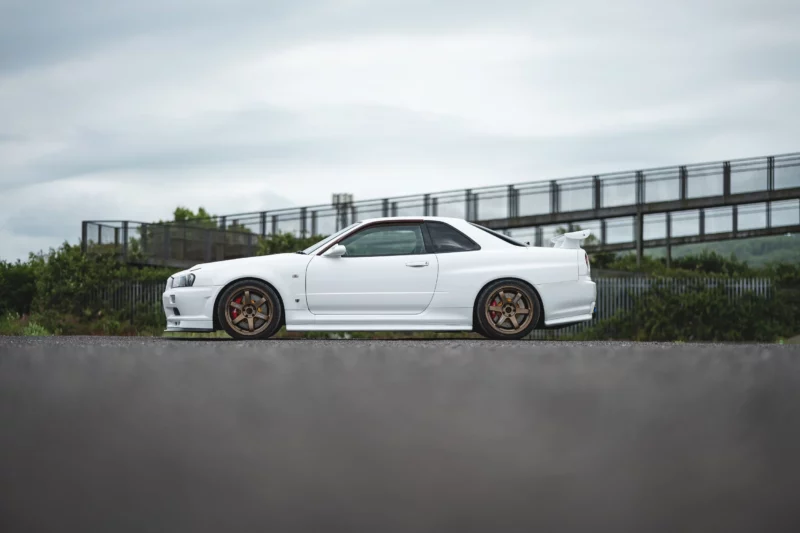 Nissan, Skyline, R34 GT-R, Nissan Skyline R34 GT-R, GTR, classic Nissan for sale, rare, Nismo, GT-R V-Spec, classic car, retro car, Japanese car, motoring, automotive, car and classic, carandclassic.com, car and classic auctions, JDM, unique, Nissan Skyline for sale, GTR for sale, modified car, modern classic, tuned car, Godzilla, turbo