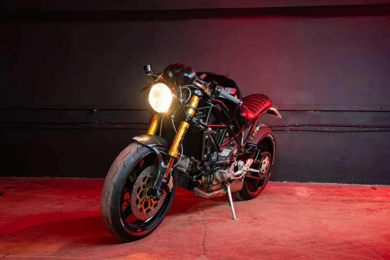 classic bike, motoring, automotive, car and classic, carandclassic.co.uk, carandclassic.com, Ducati, Monster, S4R, Ducati Monster S4R, retro, Italian bike, V-twin, modified bike, cafe racer, classic Ducati for sale, classic motorbike for sale, Duke of London, tuned, tuning, tuned bike, modern classic, street bike, naked bike, naked bike for sale