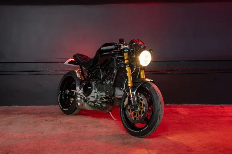 classic bike, motoring, automotive, car and classic, carandclassic.co.uk, carandclassic.com, Ducati, Monster, S4R, Ducati Monster S4R, retro, Italian bike, V-twin, modified bike, cafe racer, classic Ducati for sale, classic motorbike for sale, Duke of London, tuned, tuning, tuned bike, modern classic, street bike, naked bike, naked bike for sale