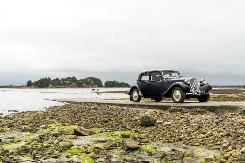 Citroen Traction Avant photographed in scenic location