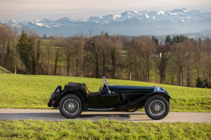 Jaguar SS100 side view