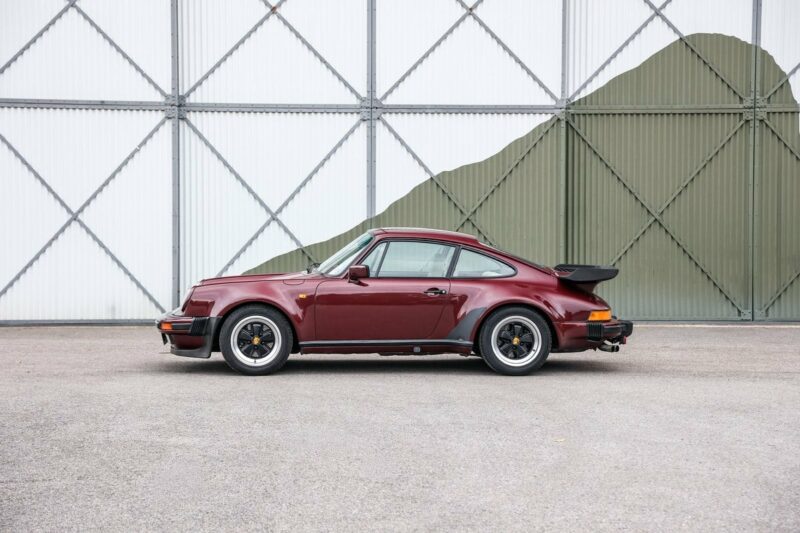 Burgundy Porsche 930 911 Turbo