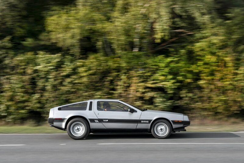 DeLorean DMC-12 driving