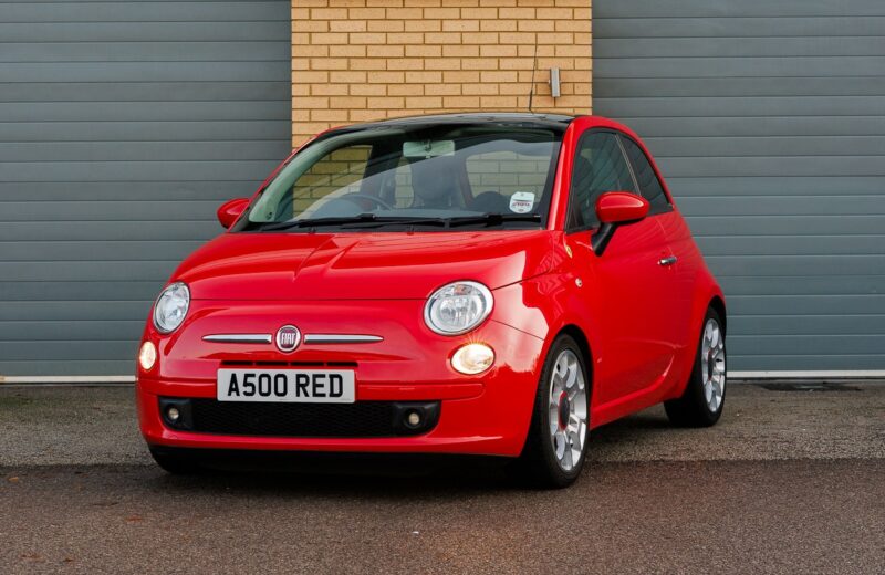 Red Fiat 500