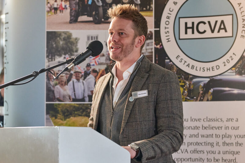 Alex Brundle addresses HCVA conference